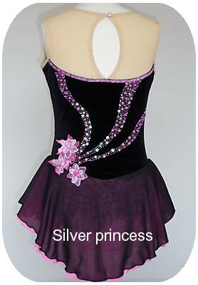 送料無料★アメリカへフルオーダー！大会用フィギュアスケートコスチューム