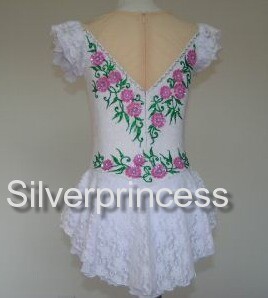 送料無料★アメリカへフルオーダー！大会用フィギュアスケートコスチューム