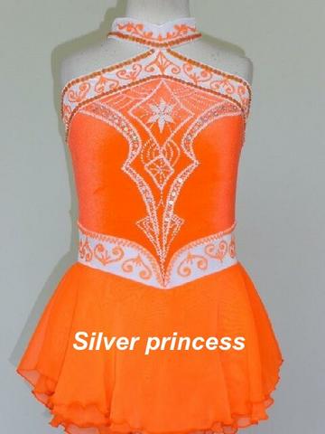 送料無料★アメリカへフルオーダー！大会用フィギュアスケートコスチューム